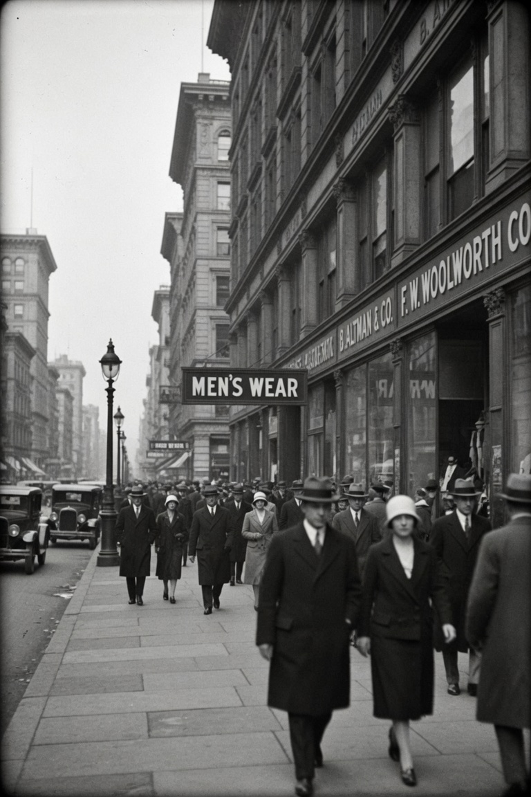City street, 1920s